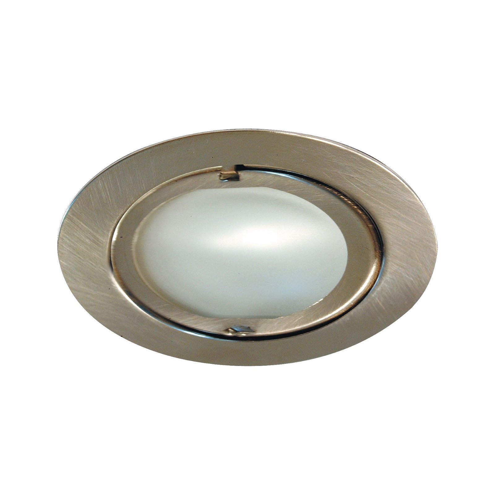 Recessed furniture luminaires Micro Line Klipp Klapp round 72mm max. 20W 12V dimmable Brushed iron