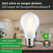 Weiße LED-Lampe mit E27-Fassung, warmweiß, dreistufig dimmbar, energieeffizient für nachhaltige Beleuchtung