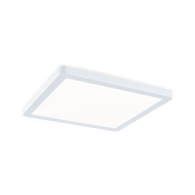 Square white LED ceiling light made of plastic for modern room lighting