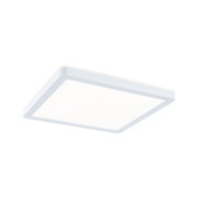 Plafonnier LED carré blanc en plastique pour éclairage moderne intérieur