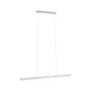 Nowoczesna lampa wisząca LED z szczotkowanego aluminium w kolorze srebrnym do eleganckiego oświetlenia