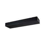 Black rectangular metal LED housing for modern lighting solutions