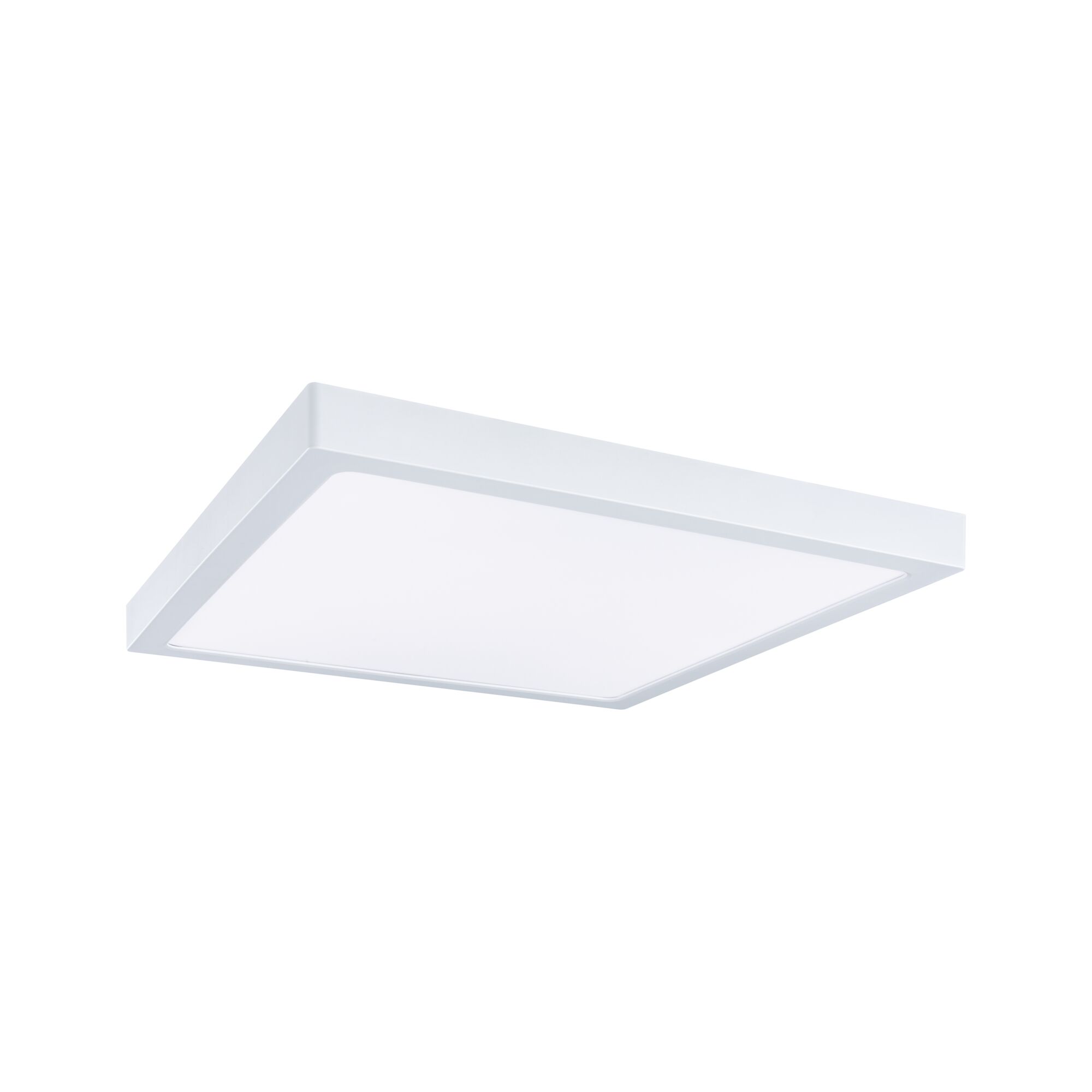 Quadratische weiße LED-Deckenleuchte aus Kunststoff für modernes Raumlicht