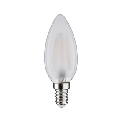 Mattweiße LED-Kerzenlampe mit E14-Fassung aus Glas für energiesparende Beleuchtung