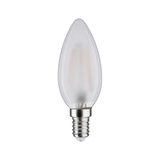 Mattweiße LED-Kerzenlampe mit E14-Fassung aus Glas für energiesparende Beleuchtung