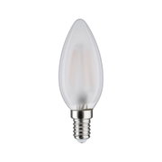 Mattweiße LED-Kerzenlampe mit E14-Fassung aus Glas für energiesparende Beleuchtung