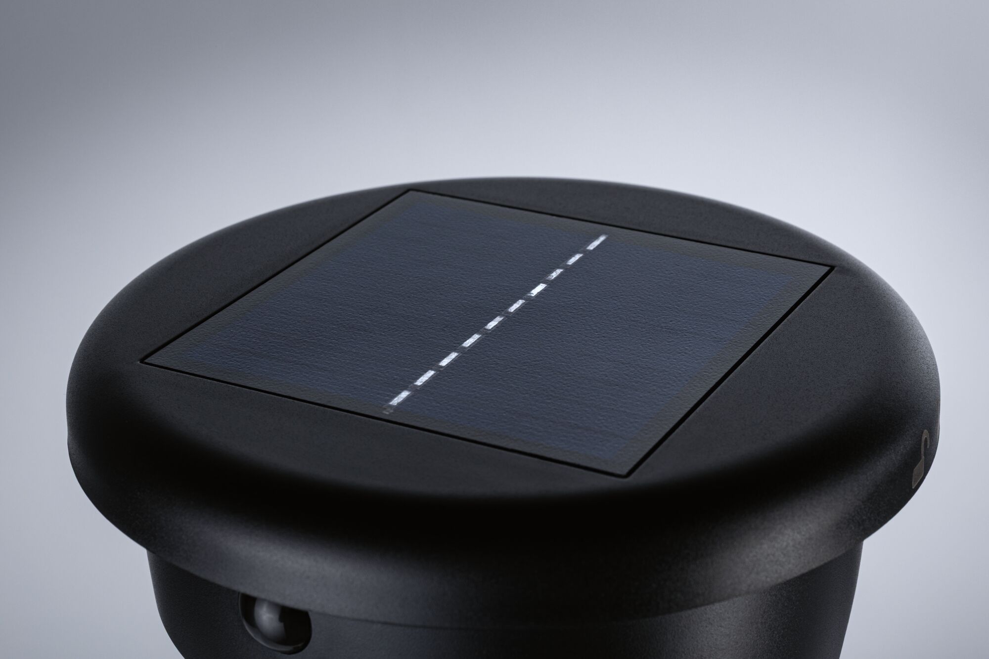 Solar Piquet à planter LED Ancona IP44 3000K 300lm Noir 140mm