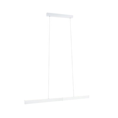 Suspension LED blanche minimaliste en métal au design fin pour éclairage intérieur moderne