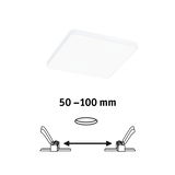 Plafonnier LED carré blanc avec espacement réglable de 50 à 100 mm pour éclairage moderne
