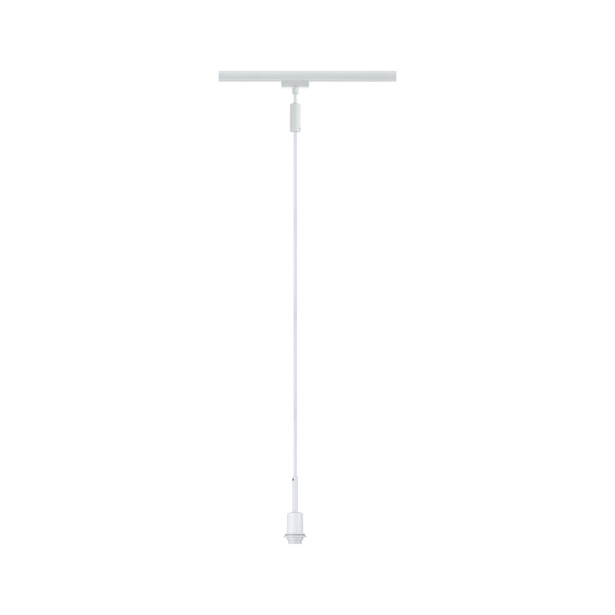 Witte hanglamp met kabel en kunststof fitting voor veelzijdige verlichtingsoplossingen