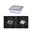 LED-grondinbouwlamp Brick Schemergestuurde bewegingsmelder (IR) IP67 100x100mm 3000K 0,8W 25lm 230V Alu/Grijs Metaal/edelstaal Vierkante inbouwvloerspot van roestvrij staal met mat glas en warmwit LED-licht voor buiten