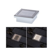 Spot encastré carré en acier inoxydable avec verre dépoli et éclairage LED pour extérieur