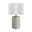 Pauleen Table luminaire Go for Glow E27 max. 20W Beige/Grey/Green Table lamp with grey ceramic base and white fabric shade, decorative home lighting
