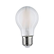 Mattweiße LED-Glühbirne mit E27-Fassung aus Metall und Glas für energiesparende Beleuchtung