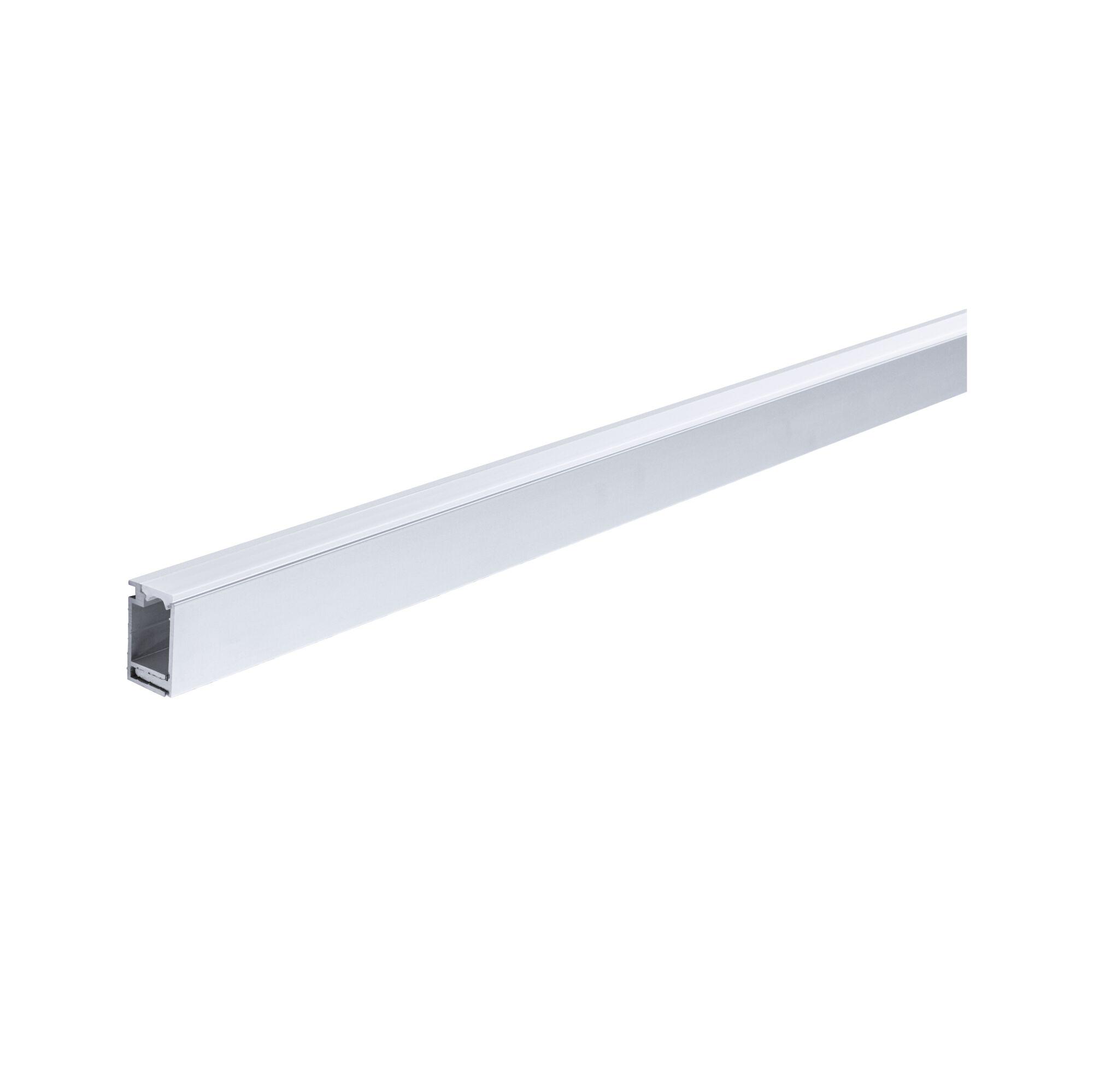 Weißes Aluminium-Profil für LED-Streifen mit klarer Abdeckung, modernes Lichtzubehör