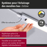 Éclairage LED blanc pour meubles avec capteur et blanc réglable pour éclairage intérieur