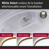 Interrupteur de lumière LED blanche pour choisir blanc chaud, blanc neutre ou lumière du jour