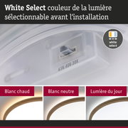 Sélecteur de couleur de lumière blanc pour éclairage LED avec options blanc chaud, neutre et jour