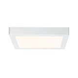 Plafonnier LED carré blanc avec cadre mat pour éclairage moderne