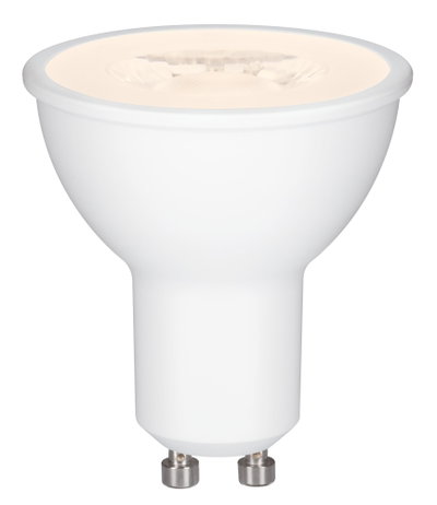Lampe LED réflecteur blanche avec base GU10 en plastique pour éclairage économique