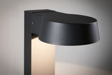 Moderne zwarte buitenmuurlamp van metaal met warm wit licht voor tuinverlichting