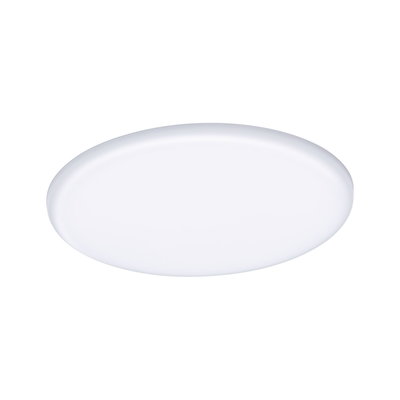 Round white LED ceiling light with matte plastic for energy-efficient room lighting