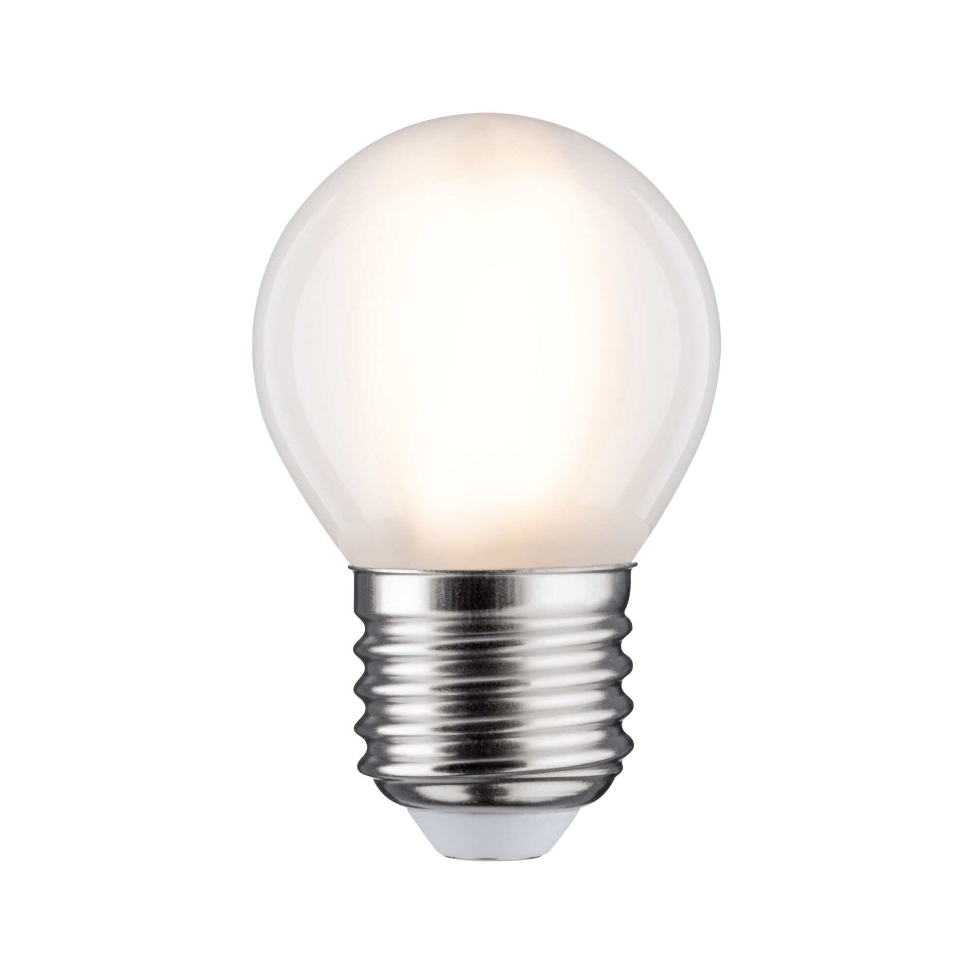 Vlákno 230V LED Kapka E27 470lm 5W 2700K Matná Kleine LED-Glühbirne mit mattiertem Glas und E27-Fassung für energiesparende Beleuchtung