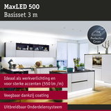 MaxLED 500 LED-verlichtingsset 3 m wit voor keukenwerkbladen met sterke accentverlichting
