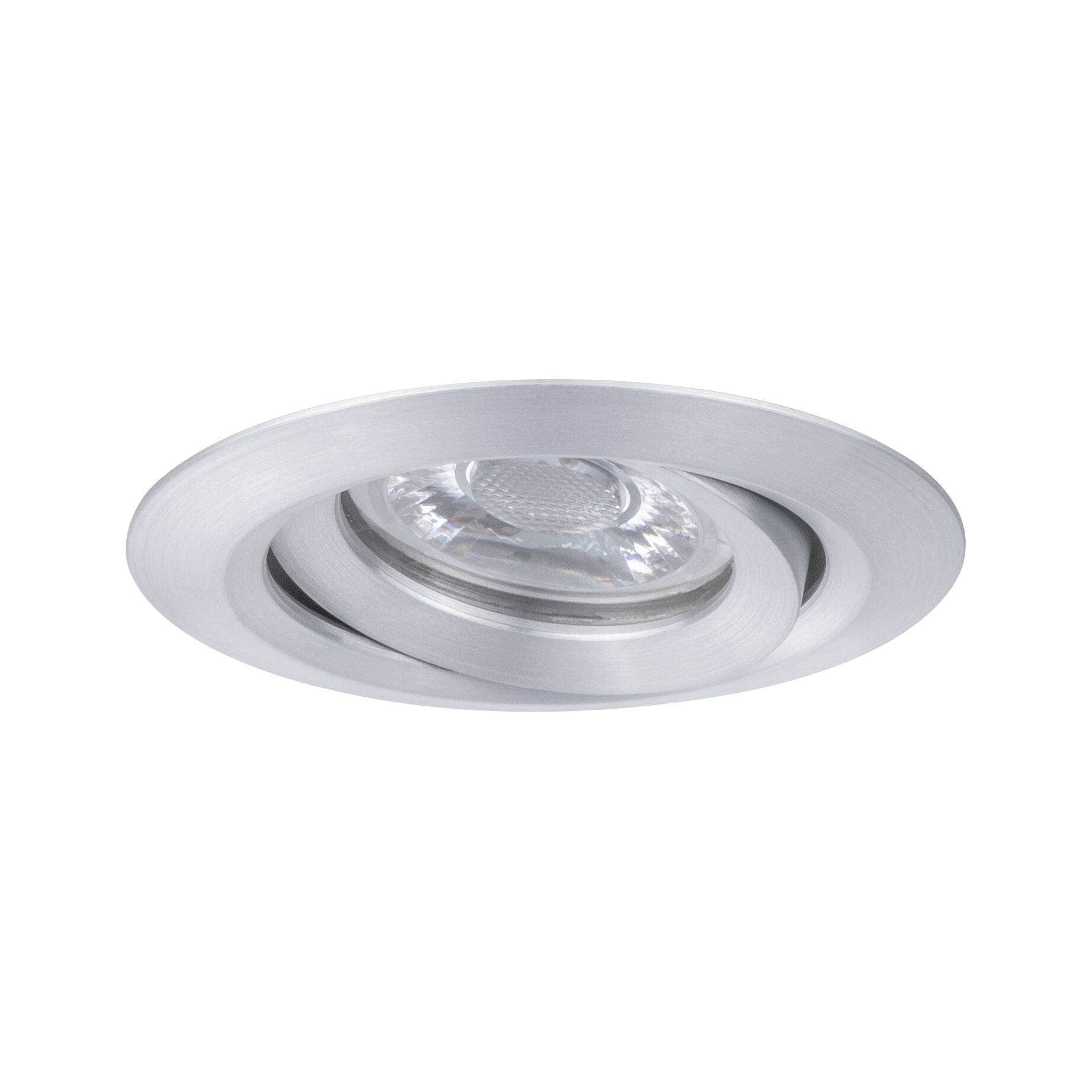 LED Recessed luminaire Easy Dim Nova Mini Plus Coin Single luminaire Swivelling round 66mm 15° Coin 4,2W 300lm 230V dimmable 2700K Aluminium