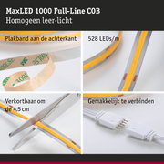 MaxLED 1000 LED-strip met 528 LEDs per meter, zelfklevend en knipbaar voor flexibele LED-verlichting