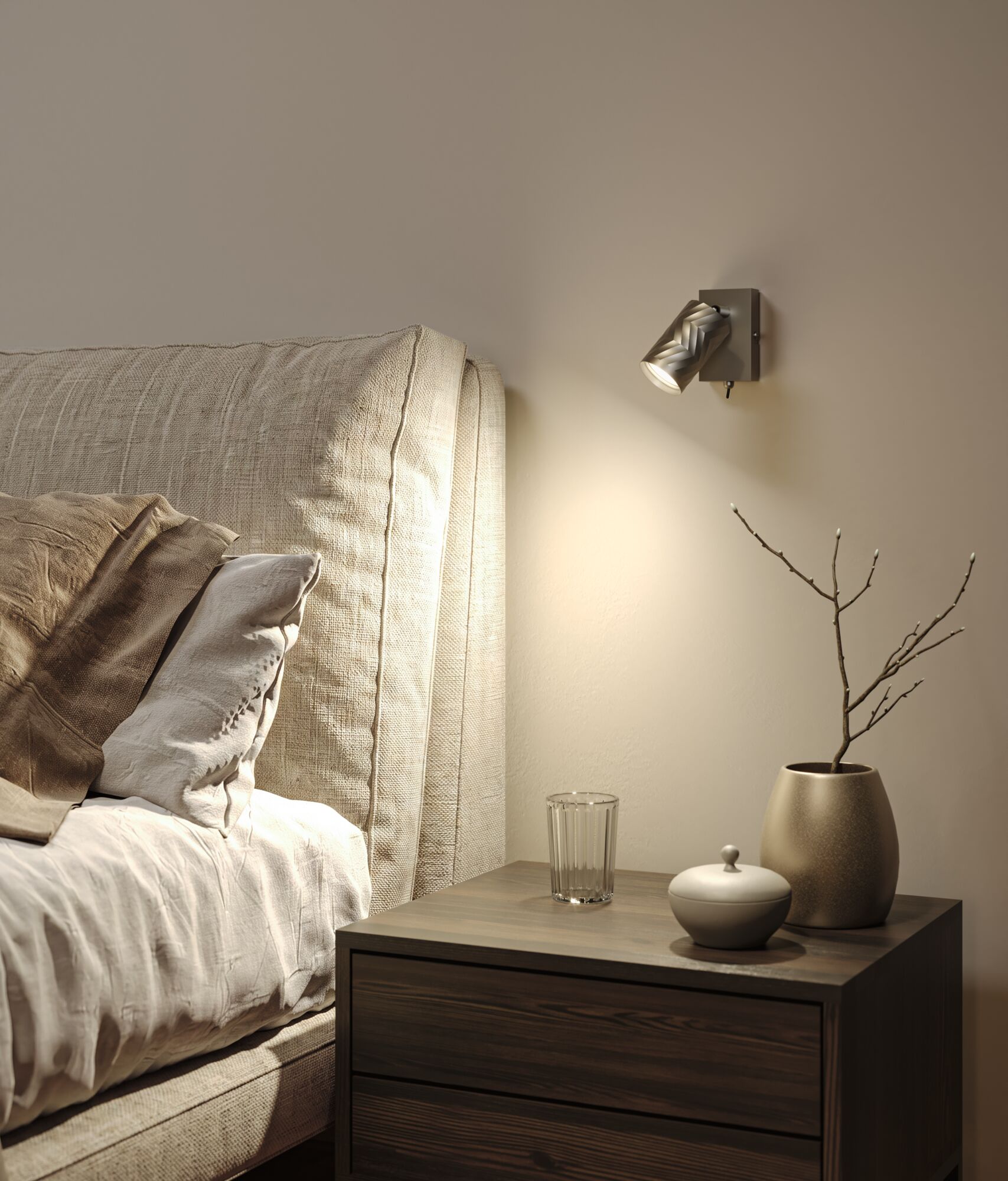 Spotlight Loreva GU10 max. 10W Titaanium Metaal