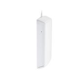 White plastic casing with cable, modern electronic device for home automation
