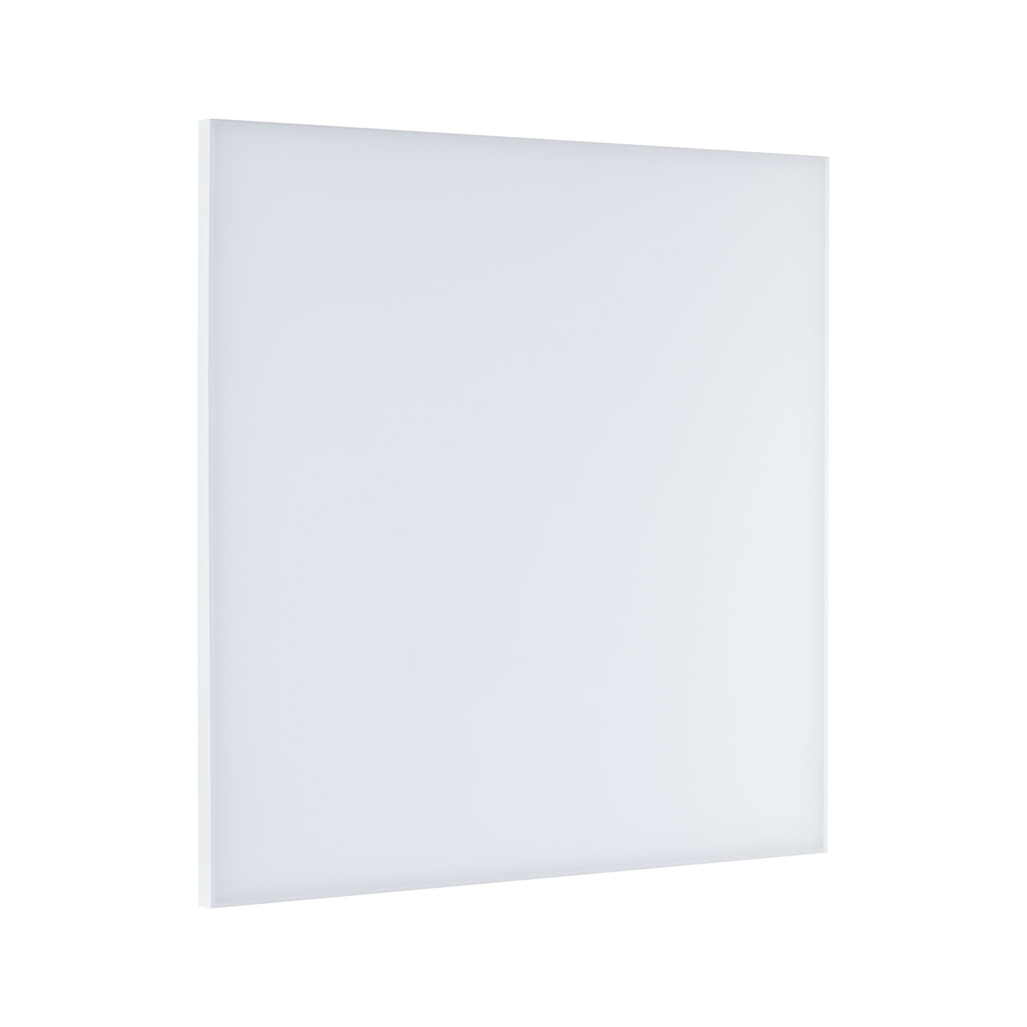 Plafonnier LED carré blanc au design plat en plastique pour un éclairage moderne