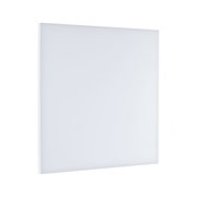 Plafonnier LED carré blanc au design plat en plastique pour un éclairage moderne