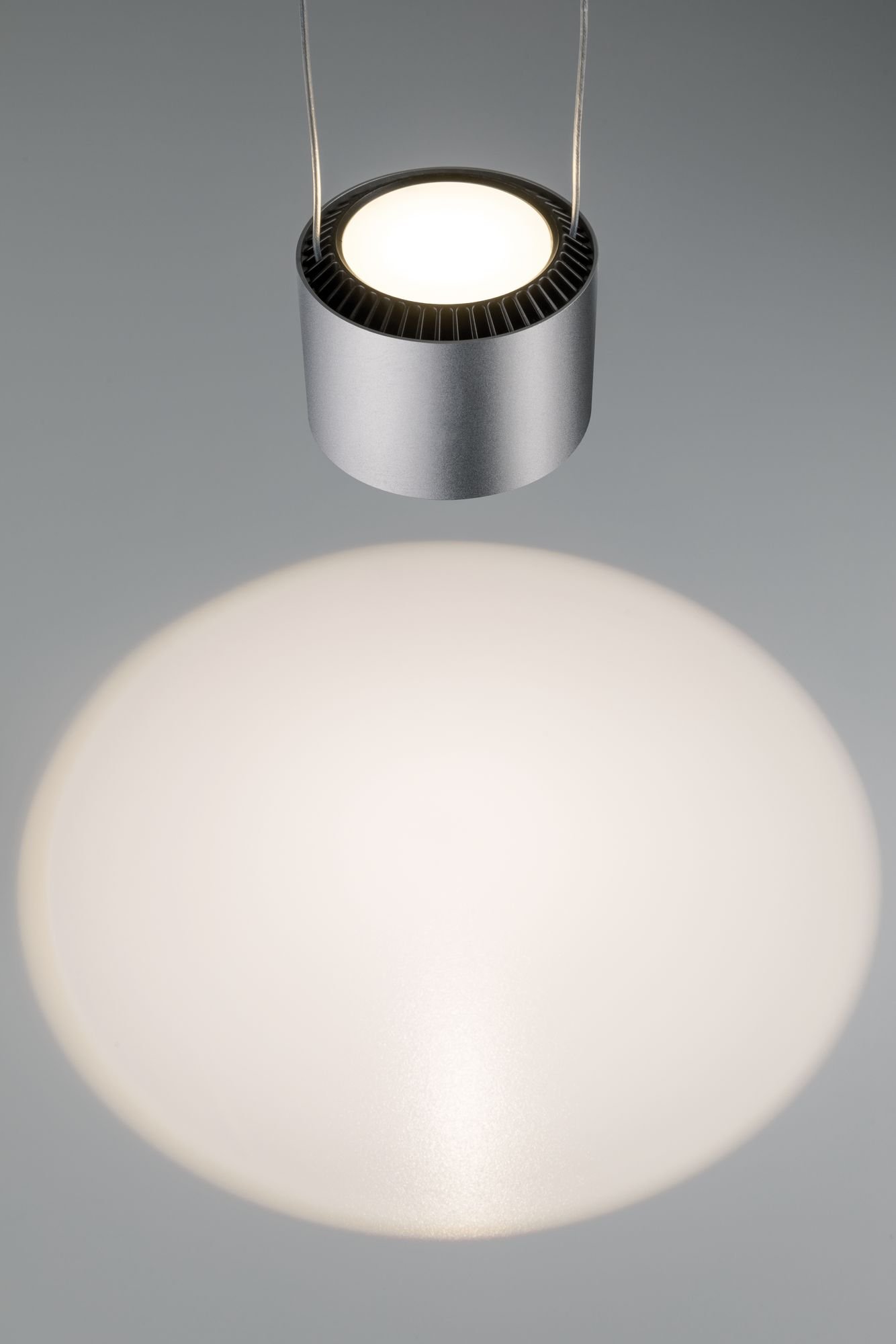 URail LED pendant Aldan single lamp 1x13W Black/chrome matt dimmable