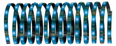 Bande LED flexible avec LEDs bleues sur circuit vert pour éclairage polyvalent