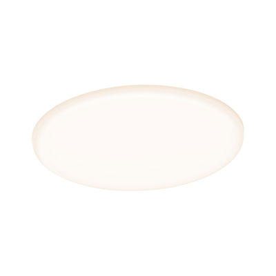 Round white LED ceiling light with warm white glow for modern rooms and energy-efficient lighting