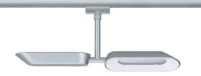 Spot LED sur rail moderne en métal argenté pour un éclairage flexible à domicile