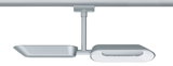 Modern silver metal LED track spotlight for flexible home lighting solutions