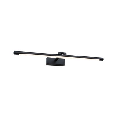 Zwarte metalen LED-wandlamp met lange smalle balk voor moderne binnenverlichting en interieur