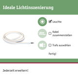 Flexibles LED-Lichtband in Weiß für einfache Lichtinszenierung und Erweiterung im Wohnbereich