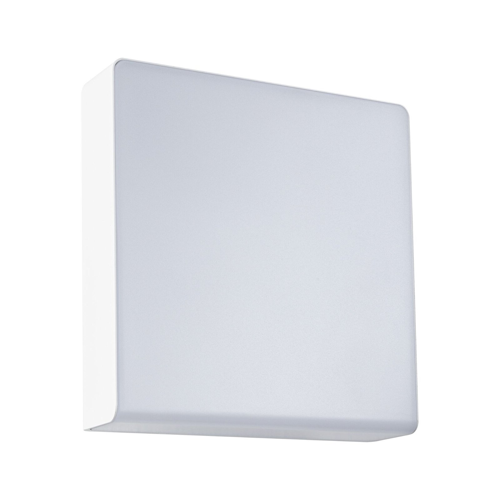 LED Exterior wall luminaire Azalena High frequency sensor IP44 250x97mm 3000K 8,5W 700lm 230V White Plastic/Aluminium