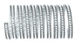 Flexible LED-Lichtleiste mit weißen LEDs auf silberner Platine, 24V Stromversorgung, Beleuchtungsschlauch