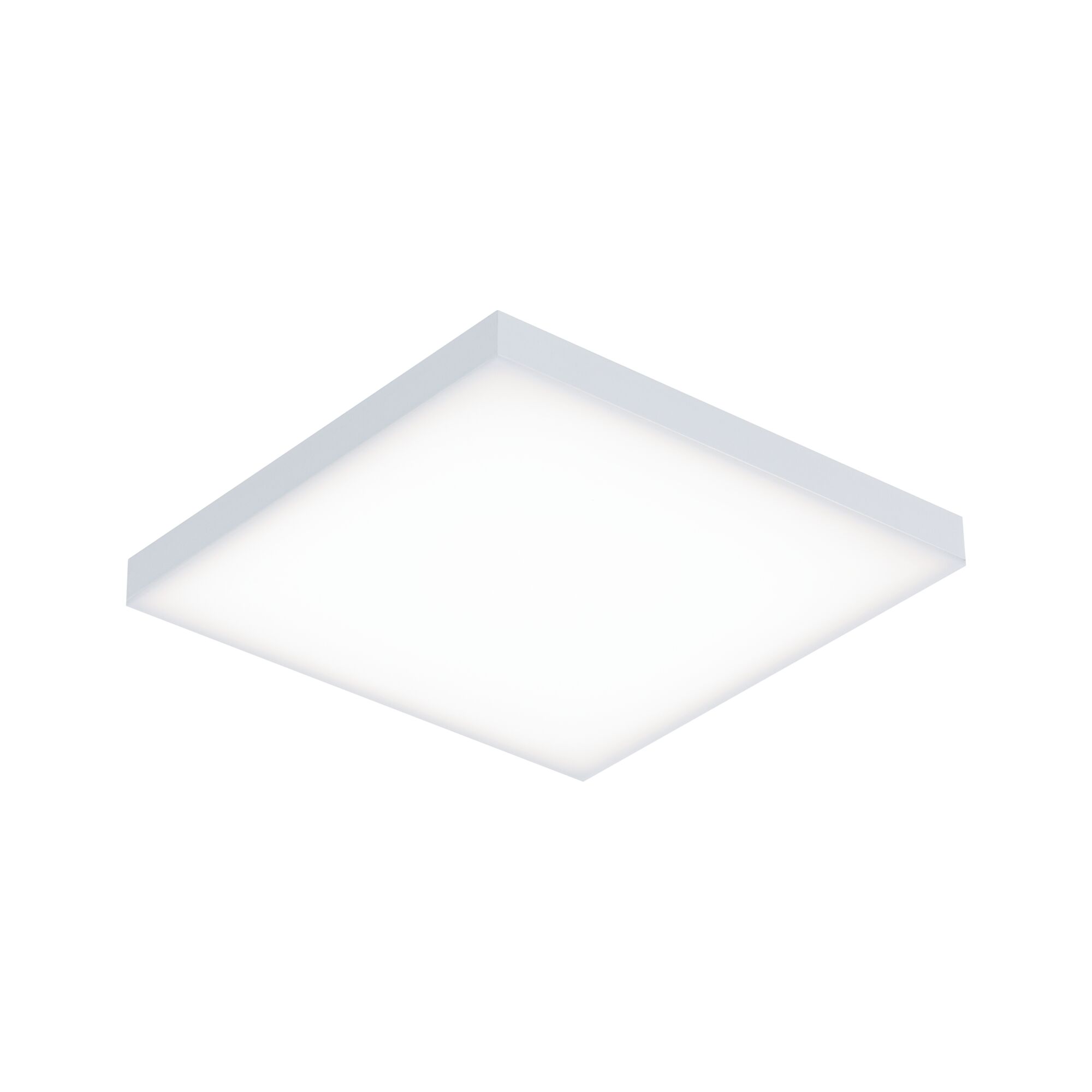 Square white LED ceiling light with slim design for modern indoor lighting solutions