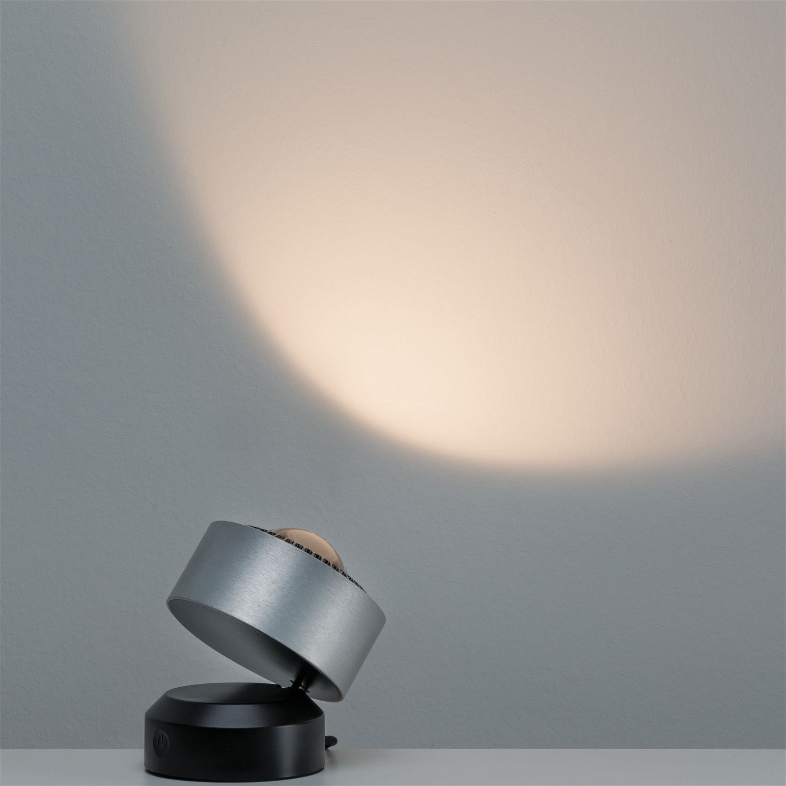 Lampe à poser LED Aldan 2700K 200lm 3,5W Noir/Alu brossé