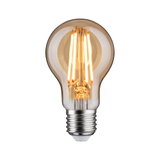 Retro LED light bulb with warm white glow and E27 base for energy-efficient lighting