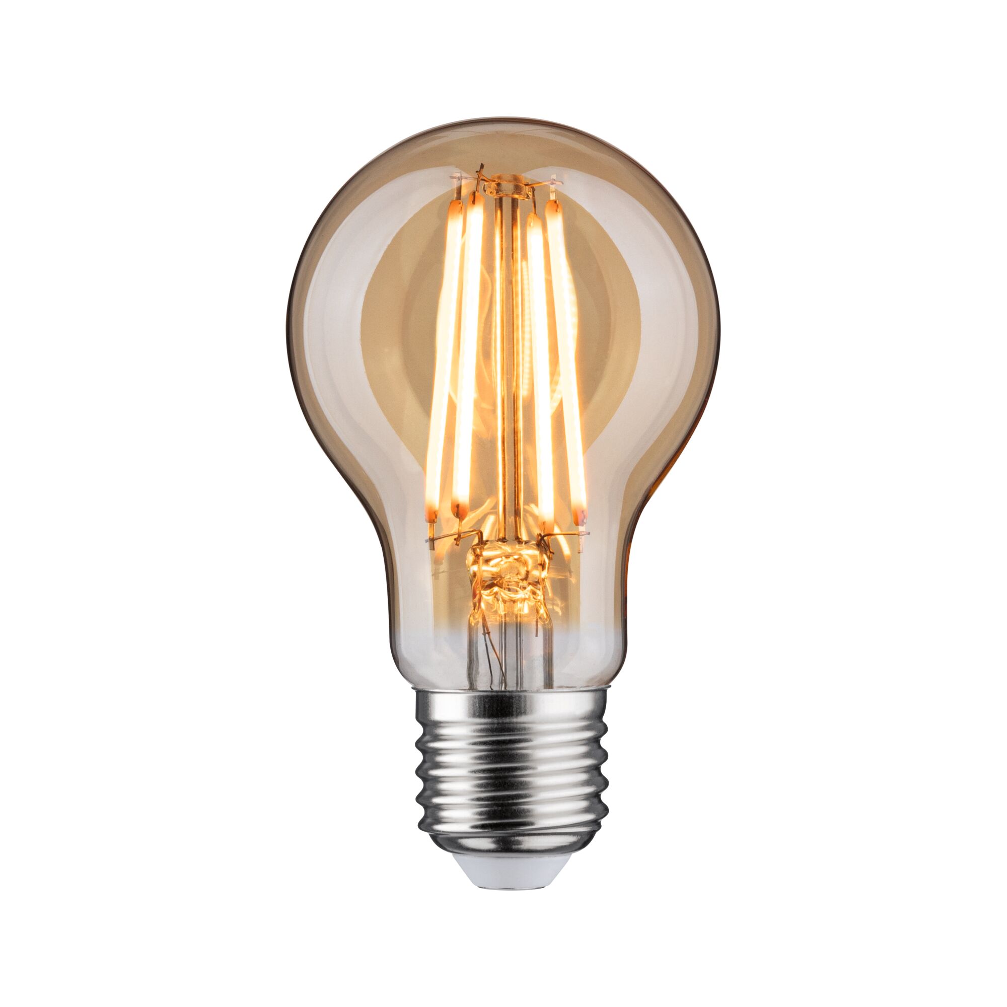 1879 Vlákno 230V 3-Step-Dim LED Žárovka E27 470lm 6W 1800K stmívatelný Zlatá Retro LED-Glühbirne mit warmweißem Licht und E27-Fassung für energiesparende Beleuchtung