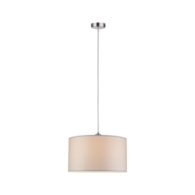 Hanglamp met witte stoffen kap en verstelbare kabel, moderne woonverlichting