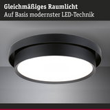 Runde LED-Deckenleuchte in Schwarz mit gleichmäßigem Raumlicht für moderne Innenräume