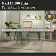 MaxLED 500 Strip LED-Lichtleiste mit warmweißem Licht, ideal als Erweiterung für Wohnräume